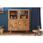 Stílusos vitrin Justice 140 cm akácia