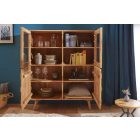 Stílusos vitrin Justice 140 cm akácia