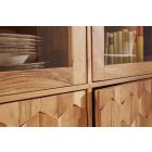 Stílusos vitrin Justice 140 cm akácia