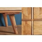 Stílusos vitrin Justice 140 cm akácia