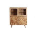 Stílusos vitrin Justice 140 cm akácia