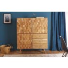 Magas komód Justice 140 cm akác