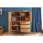 Magas komód Justice 140 cm akác