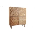 Magas komód Justice 140 cm akác