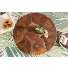 Stílusos dohányzóasztal Mappe 70 cm teak