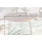 Stílusos dohányzóasztal Mappe 70 cm teak