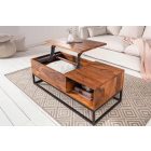 Stílusos dohányzóasztal Timber Function 110 cm sheesham 