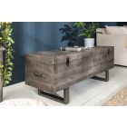 Dohányzóasztal - tárolóláda Unity Loft 115 cm szürke akác