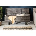 Dohányzóasztal - tárolóláda Unity Loft 115 cm szürke akác