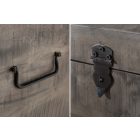 Dohányzóasztal - tárolóláda Unity Loft 115 cm szürke akác