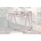 Stílusos íróasztal Freddo 100 cm akácfa 