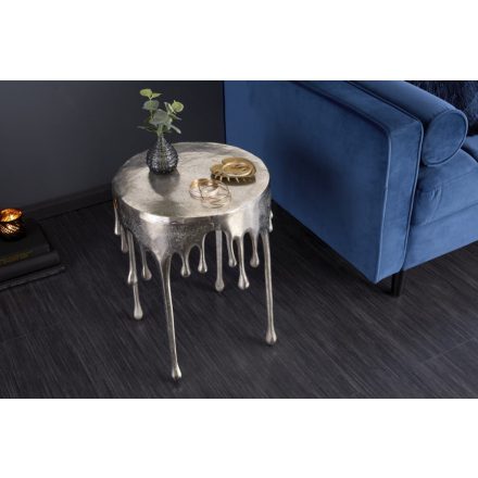 Stílusos dohányzóasztal Gwendolyn 51 cm ezüst 