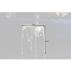 Stílusos dohányzóasztal Gwendolyn 51 cm ezüst 