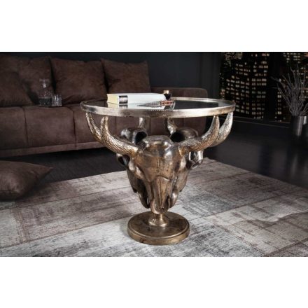 Stílusos dohányzóasztal Randal 56 cm bronz