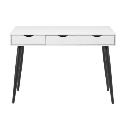 Stílusos íróasztal Nature 110 cm fehér-fekete