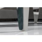 Stílusos dohányzóasztal Rococo 100 cm ezüst márvány