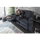 Stílusos kétüléses fotel Movie sötét szürke