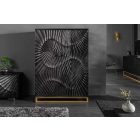 Stílusos bárszekrény Shayla 141cm fekete mangó