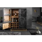 Stílusos bárszekrény Shayla 141cm fekete mangó