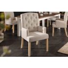 Stílusos kartámlás étkezőszék Queen drapp 