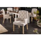 Stílusos kartámlás étkezőszék Queen drapp 