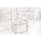 Stílusos kartámlás étkezőszék Queen drapp 