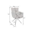 Design forgószék Maddison II zöld 