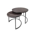 Dohányzóasztal szett Factor szürke mangó - 2 részes 