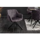 Stílusos szék Natasha sötétszürke bársony 