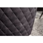 Stílusos szék Natasha sötétszürke bársony 