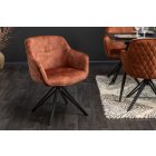 Stílusos szék Natasha barna bársony 