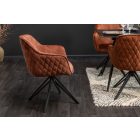 Stílusos szék Natasha barna bársony 