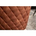 Stílusos szék Natasha barna bársony 