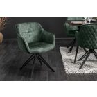 Stílusos szék Natasha sötétzöld bársony