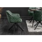 Stílusos szék Natasha sötétzöld bársony