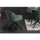 Stílusos szék Natasha sötétzöld bársony