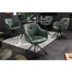 Stílusos szék Natasha sötétzöld bársony