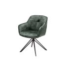 Stílusos szék Natasha sötétzöld bársony