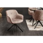 Stílusos szék Natasha bézsszürke bársony