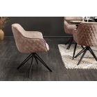 Stílusos szék Natasha bézsszürke bársony