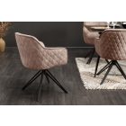 Stílusos szék Natasha bézsszürke bársony