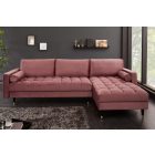 Sarok ülőgarnitúra Adan II 260 cm sötét rózsaszín bársony