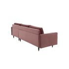 Sarok ülőgarnitúra Adan II 260 cm sötét rózsaszín bársony
