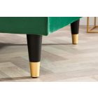 Sarok ülőgarnitúra Adan II 260 cm smaragdzöld bársony 