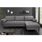 Sarok ülőgarnitúra Adan II 260 cm szürke bársony