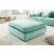 Stílusos puff Eden 100 cm aqua kék / bársony