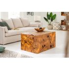 Stílusos dohányzóasztal Junk 90 cm teak