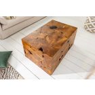 Stílusos dohányzóasztal Junk 90 cm teak