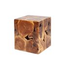 Stílusos oldalsó asztal Junk 40 cm teak 