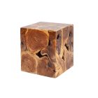 Stílusos oldalsó asztal Junk 40 cm teak 